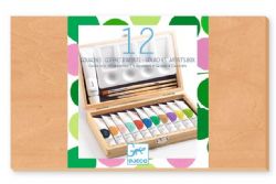 DJECO COFFRET D'ARTISTE - 12 GOUACHES